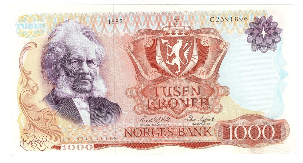 1000 kroner 1983 C. Kv.1+/01
