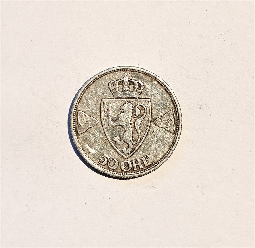 Norge 50 øre 1912 kv. 1