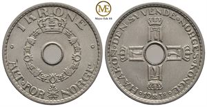 1 krone 1938 Haakon VII. Kv.0/01