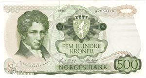 500 kroner 1985 A.7064476. Kv.0/01