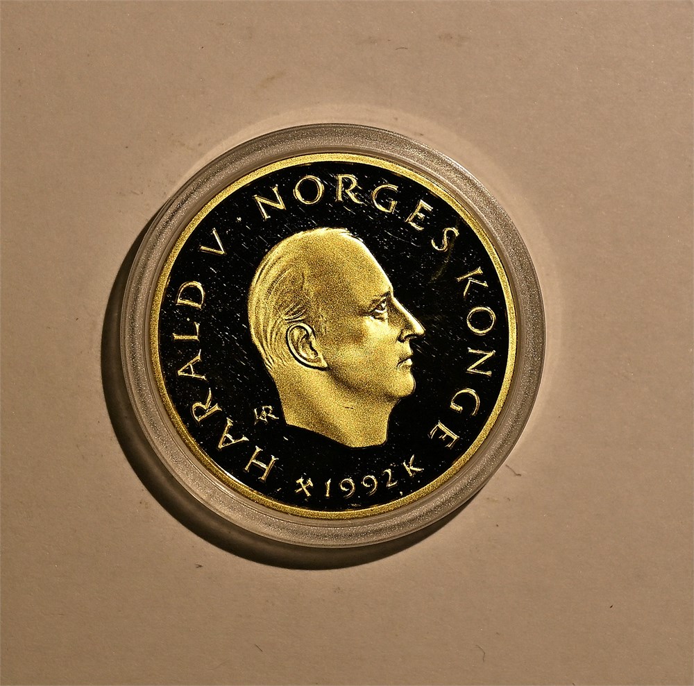 Norge 1500 kroner OL Birkebeiner 1992 kv. Proof