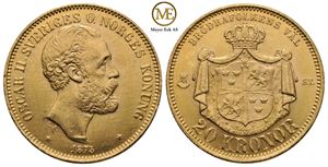 20 kronor 1875 Oscar II. Kv.01