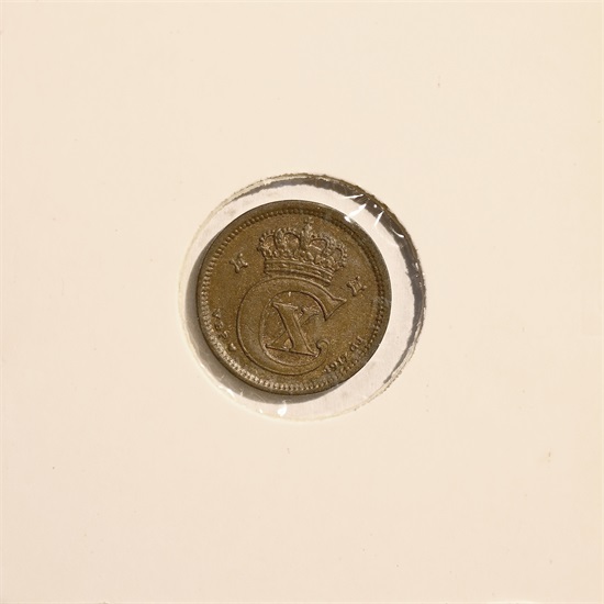 Danmark 1 øre 1917 kv. 1+/01