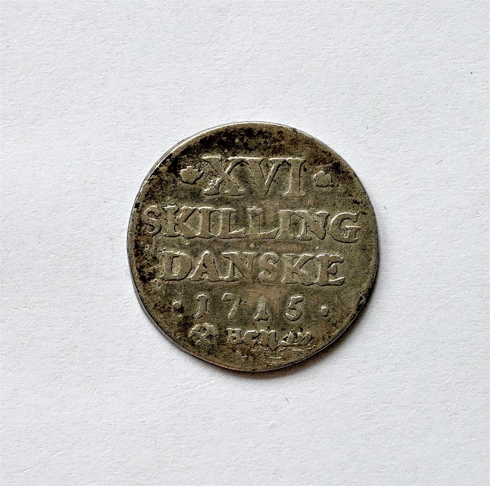 Norge 16 skilling 1715 kv. 1