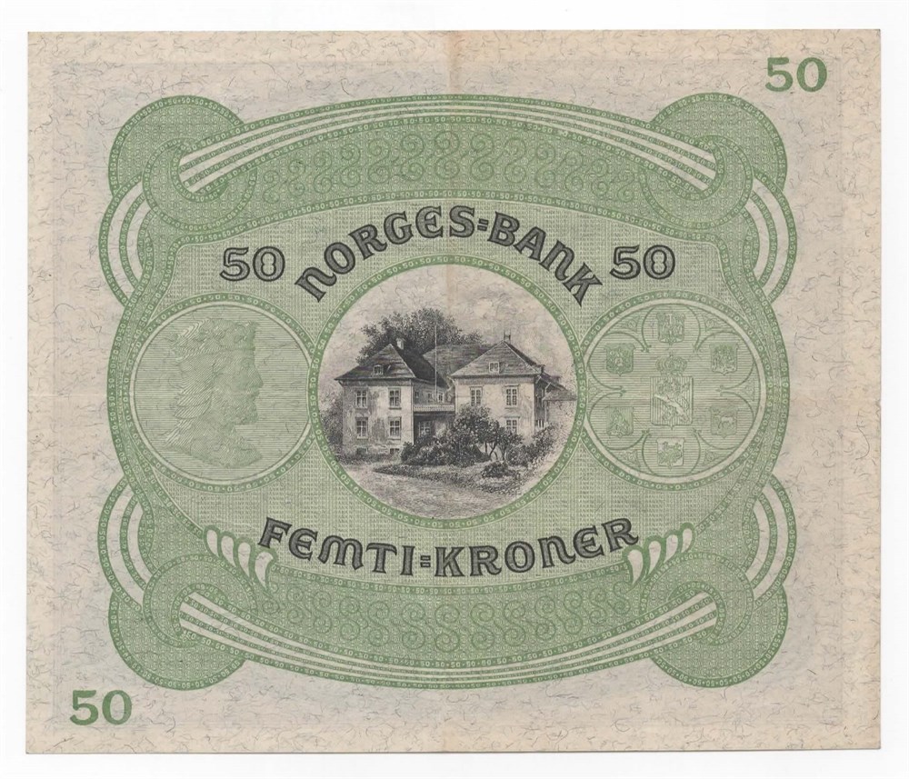 Norge 50 kroner 1942 C kv. 1+