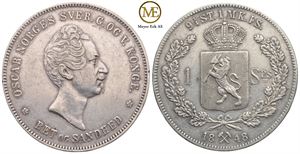 Speciedaler 1848 Oscar I. Kv.1+