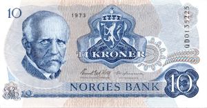 10 kroner 1973 QD erstatning