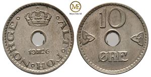 10 øre 1926 Haakon VII. Kv.0