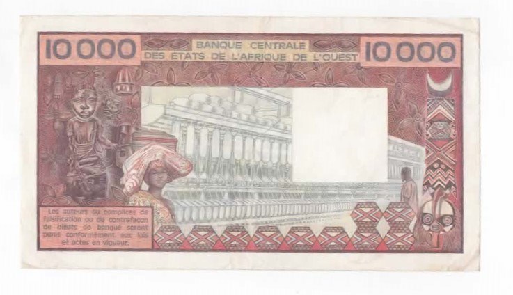 Ivory Coast 10000 francs ND (197792) kv. 1