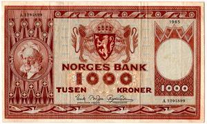 1000 kroner 1965 A Kv.1