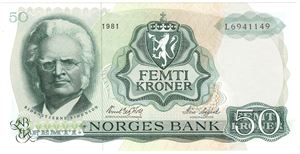 50 kroner 1981 L. Kv.0/01