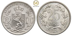 25 øre 1902 Oscar II. Kv.0