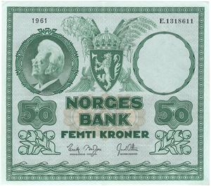 50 kroner 1961 E.1318611. Kv.01