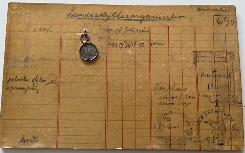 Landsskytterstyrets belønningsmedalje.  Kv.0/01