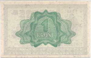 1 krone 1943 E.8659857. Kv.0