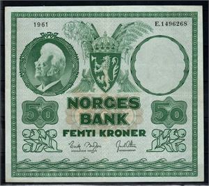 50 krone 1961 E kv. God 1