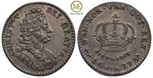 1 mark 1699 Christian V. Kv.0/01