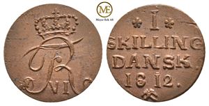 1 skilling 1812 Frederik VI. Kv.0