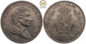 Speciedaler 1844 Carl XIV Johan. Kv.0/01