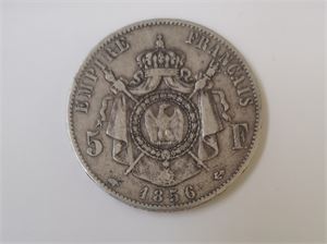 Frankrike 5 francs 1856 A