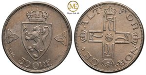 50 øre 1920 Haakon VII. Kv.0