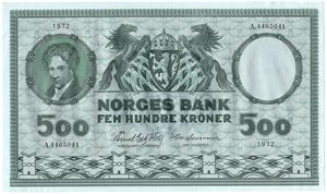 500 kroner 1972 A.4465041. Kv.0