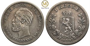 1 krone 1897 Oscar II. Kv.1