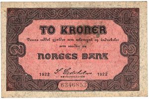 2 kroner 1922 No.6346853. Kv.0