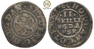 2 skilling 1660 Frederik III. Variant. Kv.1+