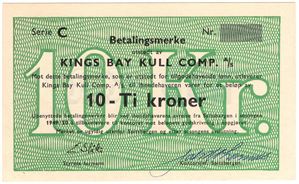 10 kroner 1949/50 Kings Bay Kull Comp. Kv.0