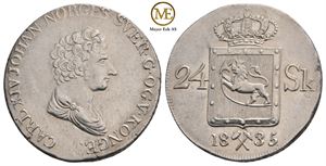 24 skilling 1835 Carl XIV Johan. Kv.01