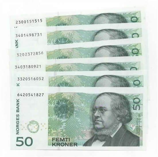 Norge 50 kroner 1996 t.o.m. 2005 kv. 0