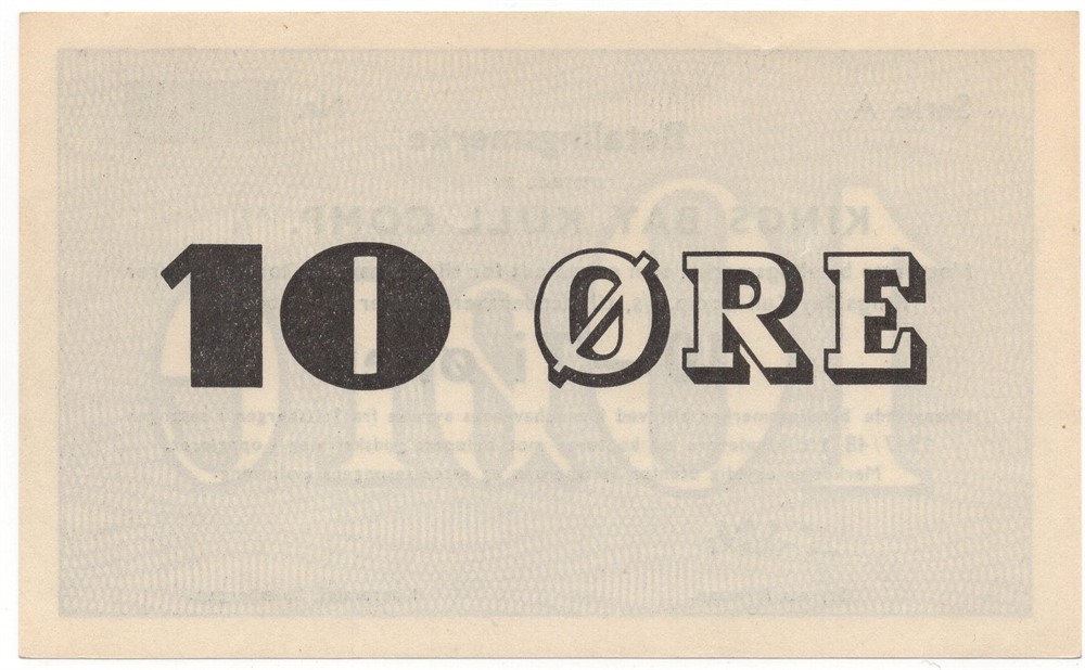 10 øre 1947/48 Kings Bay Kull Comp. Kv.0