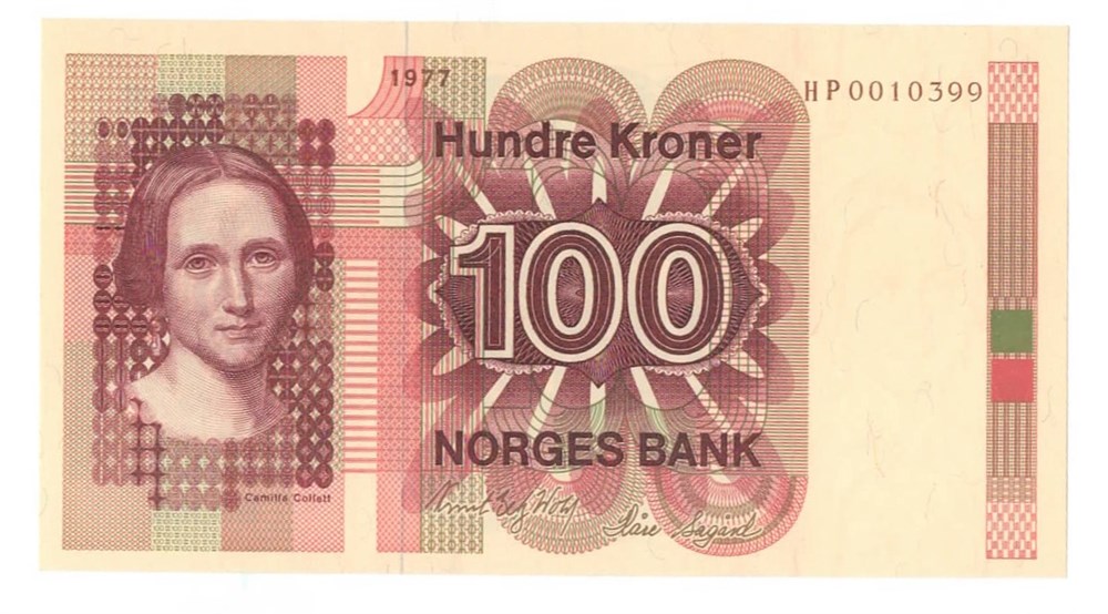 Norge 100 kroner 1977 HP kv. 0