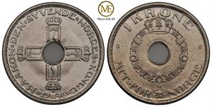 1 krone 1946 Haakon VII. Kv.0