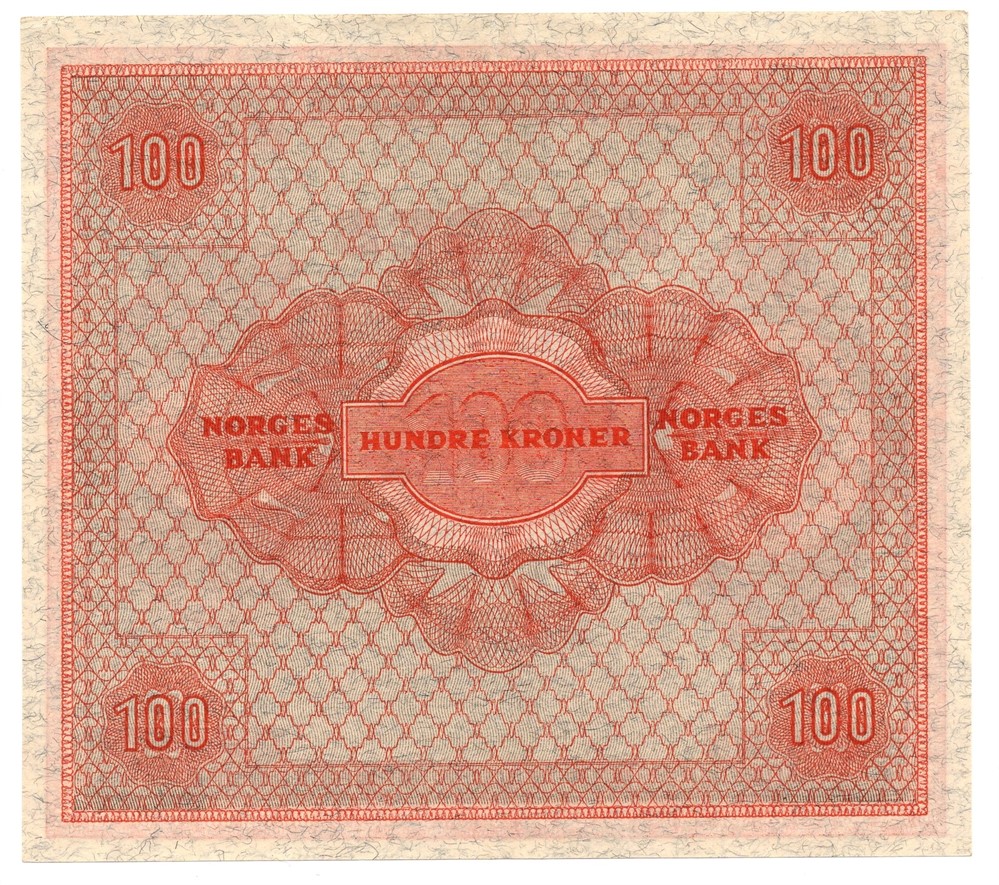 100 kroner 1945 A.5385555. Kv.01