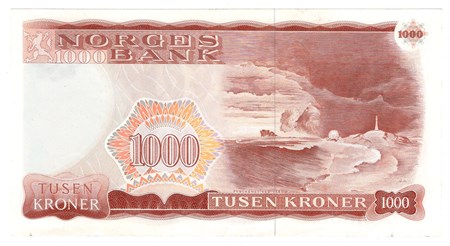 1000 kroner 1975 A. Kv.1/1+