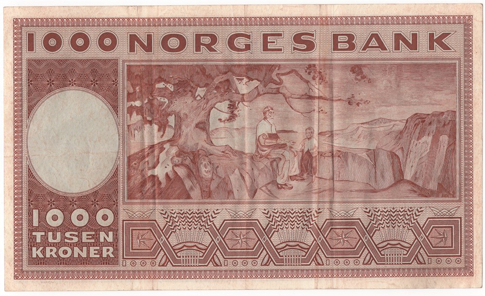 1000 kroner 1968 A.3285047. Kv.1/1+