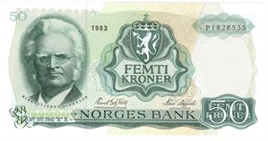 50 kroner 1983 P.1828535. Kvalitet 0