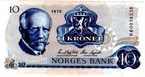 10 kroner 1978 HØ erstatning Kv.0