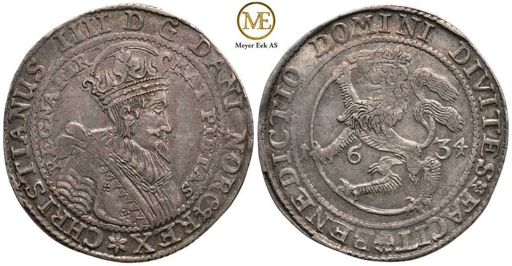 Speciedaler 1634 Christian IV. Kv.1+