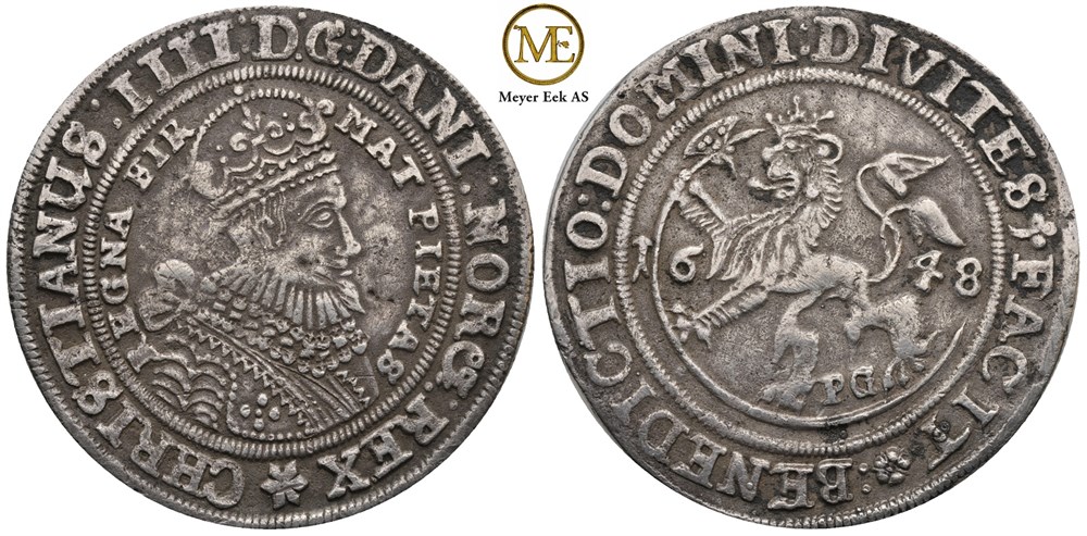 Speciedaler 1648 Christian IV. Kv.1/1+