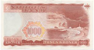 1000 kroner 1984 C.3760750. Kv.1+