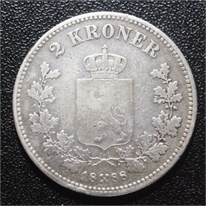 2 kroner 1888 kv. 1/1-