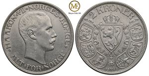 2 kroner 1910 Haakon VII. Kv.01