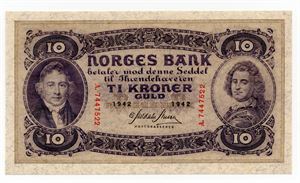 10 kroner 1942 A ex. OMG 23.11.19