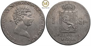 Speciedaler 1824 Carl XIV Johan. Kv.01