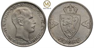 50 øre 1919 Haakon VII. Kv.0