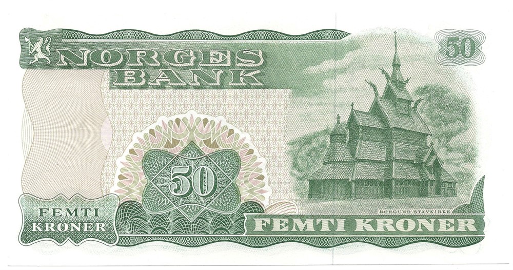 50 kroner 1982 Z.0522205. Erstatningsseddel. Kv.0