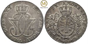 Speciedaler 1778 Christian VII. Kv.0/01